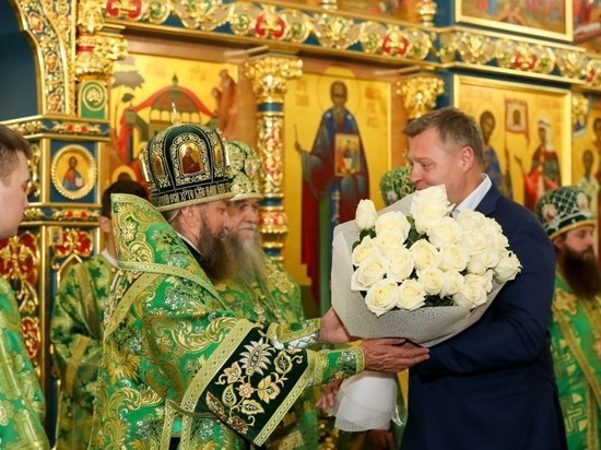 Митрополит Астраханский и Камызякский Никон отмечает тезоименитство