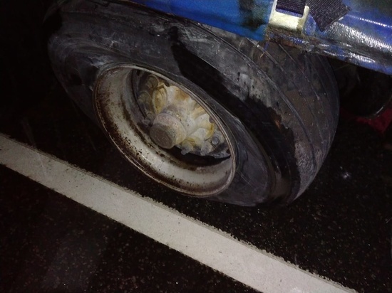 В Смоленской области на трассе М-1 у двух фур загорелись колеса