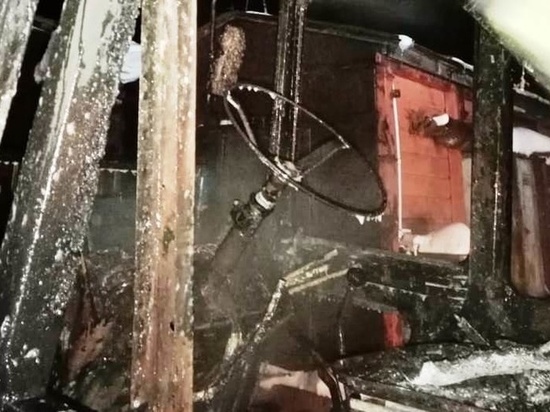 Трактор МТЗ горел в Комсомольском районе