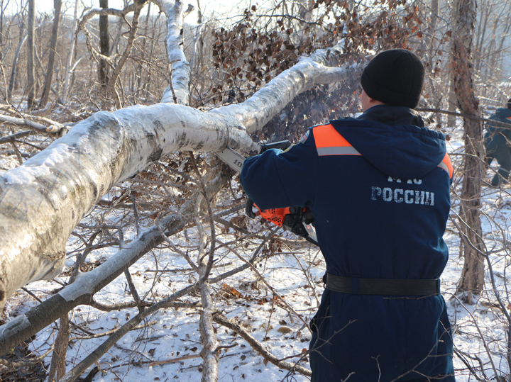 Обледенение во Владивостоке