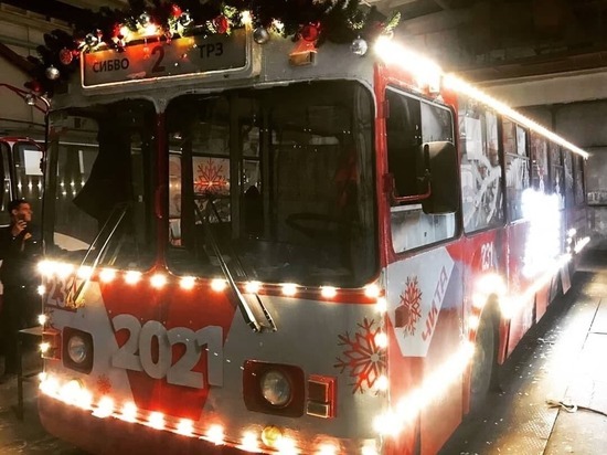 Новогодний троллейбус пойдет по маршруту №2 в Чите