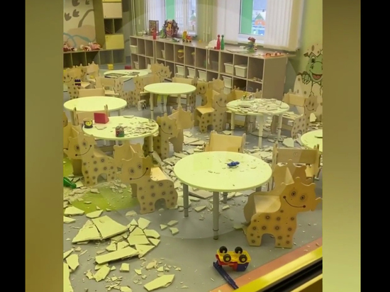 В Кемерово рухнул потолок недавно открытого губернатором детсада