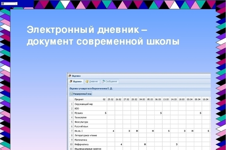Как выглядит электронный дневник школьника фото