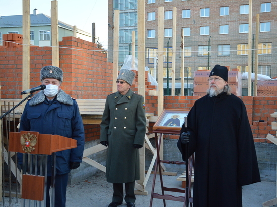 На территории Академии ФСИН в Рязани заложили камень в основание нового храма