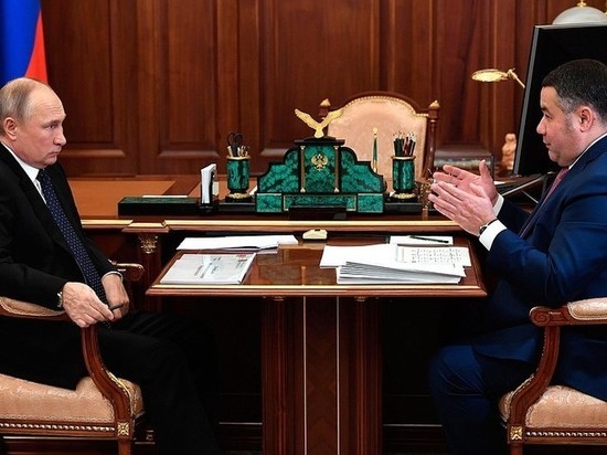 Игоря Руденя рассказал президенту о здоровье тверских граждан