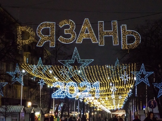 Сорокина осмотрела новогоднее украшение Рязани