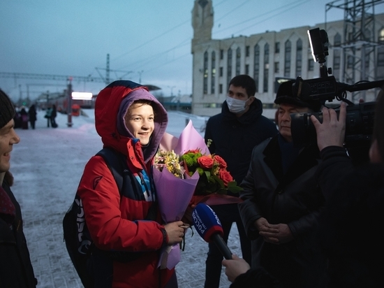 В Казани встретили победительницу Кубка мира по спортивной борьбе