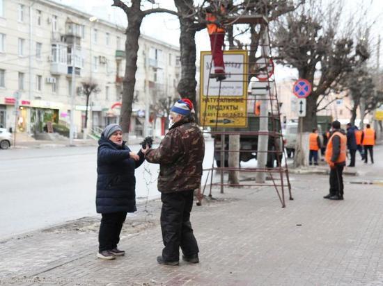 В центре Рязани более ста гирлянд развесят на деревьях