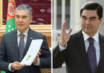 Президент Туркмении Гурбангулы Бердымухаммедов предстал сегодня перед участниками саммита стран СНГ в непривычном виде: 63-летний политик перестал красить волосы