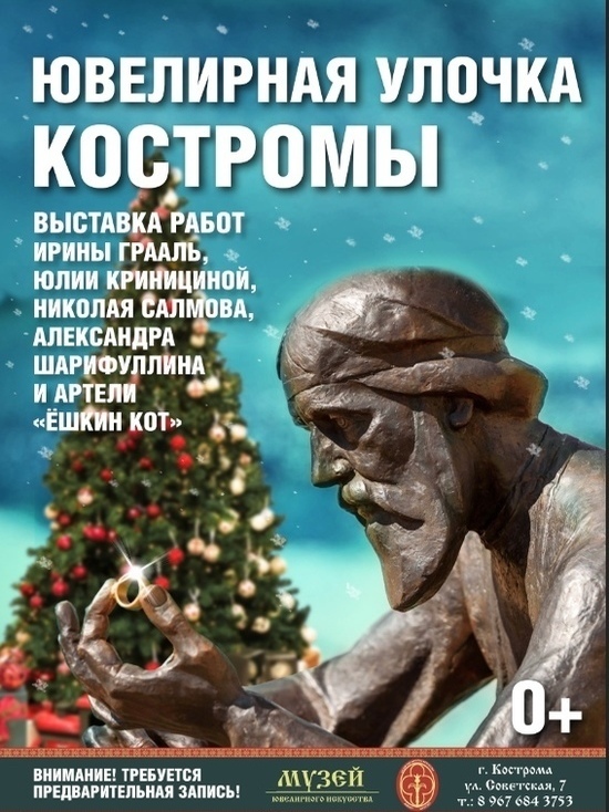 Костромские ювелиры решили представляют публике зимнюю «Ювелирную улочку Костромы»