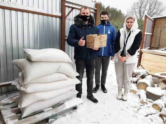  В Тамбовской области  приют для бездомных животных получил 250 кг корма