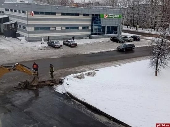 Пскович: на Труда снег закатывают в асфальт