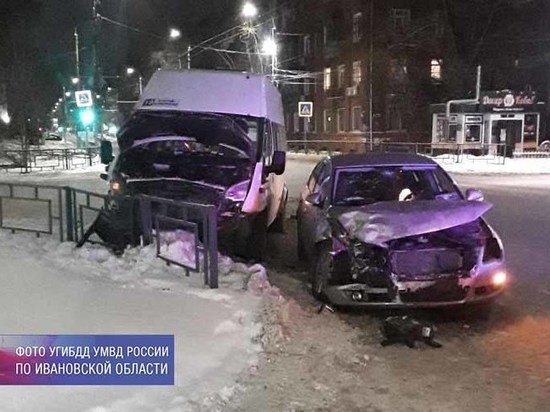 В Иванове травмы получил водитель Дэу, а в Тейковском районе девушка столкнулась с грузовиком