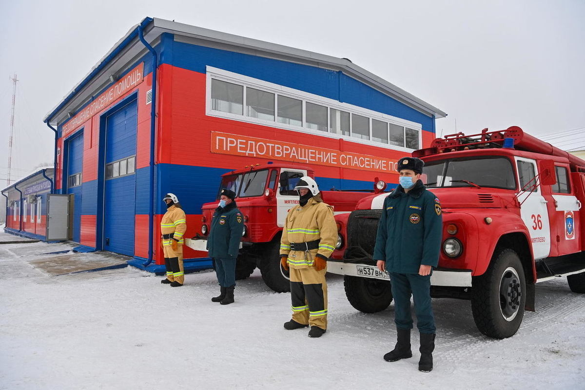 В Мятлево Калужской области открыли новую пожарную часть - МК Калуга