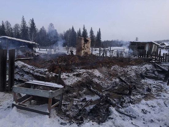 В Туве пожар унес жизни трех человек, в том числе детей 3 и 4 лет