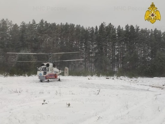 Пациента ЦРБ доставили в Тверь на вертолете
