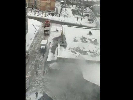 В Смоленске сегодня днем горел супермаркет