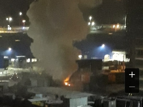 Соцсети: на стройплощадке в Рязани произошёл пожар