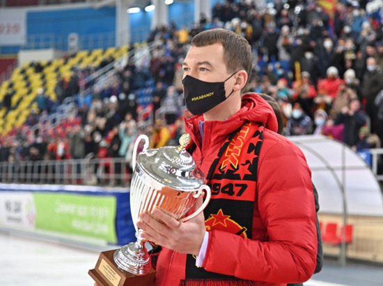 Хабаровский СКА-Нефтяник» в пятый раз завоевал Суперкубок России по хоккею с мячом