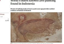 Найденное изображение дикой свиньи, сделанное не менее 45 500 лет назад, является самым ранним свидетельством поселения людей