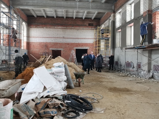 Строительство школьного спортзала в селе Глазок планируют завершить этой весной
