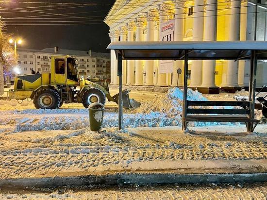 В ночь на 15 января с улиц Рязани вывезли пять тысяч кубометров снега