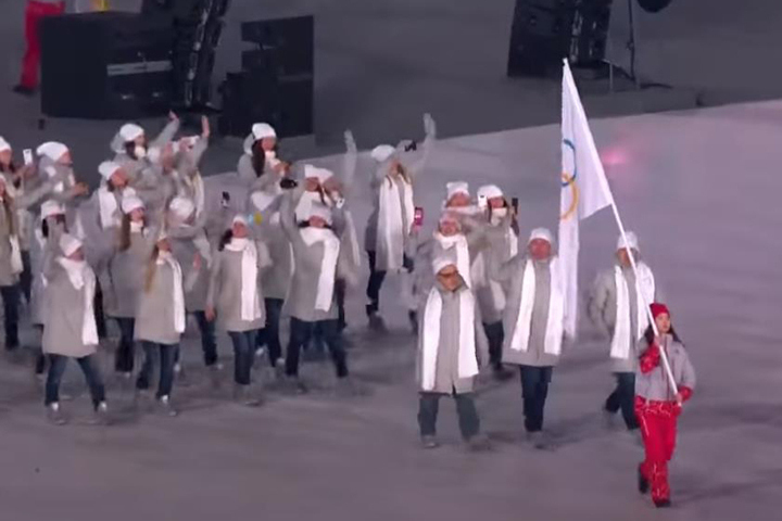 Варианты гимна Олимпийской команды из России