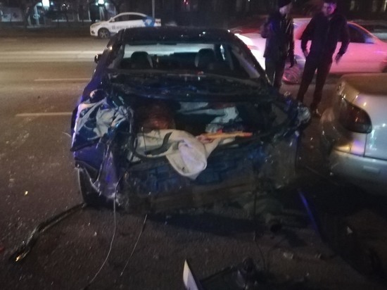Омский угонщик попал в серьезную аварию