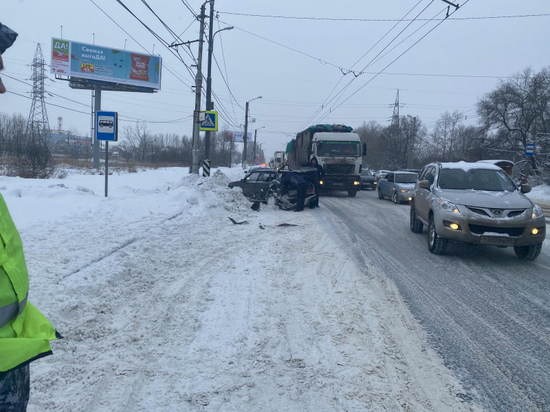 В Рязани после столкновения двух машин пострадал пешеход