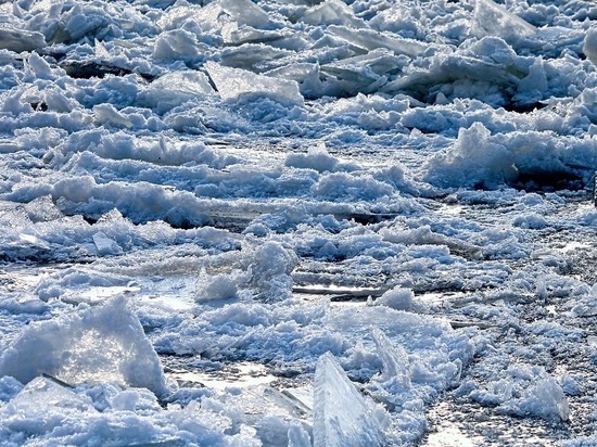 Жителям Пскова разрешили выходить на лед реки Великой