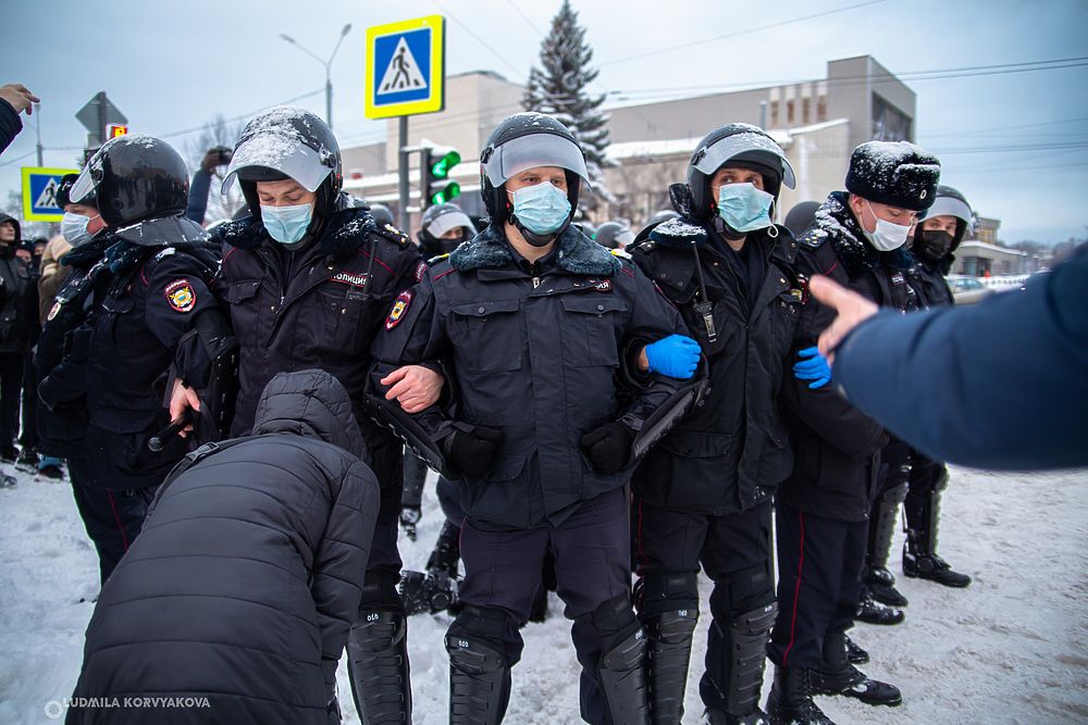 Несанкционированный митинг в поддержку Навального прошёл в Петрозаводске