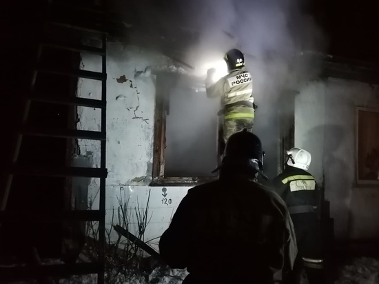 На пожаре в Киреевске пострадал человек