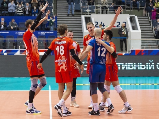 Красноярские волейболисты взяли реванш у команды «Югра-Самотлор»