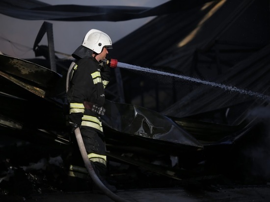 В Волгоградской области произошел крупный пожар