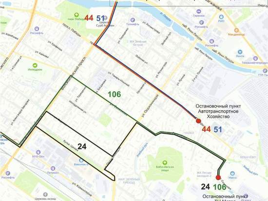 Из-за работ на проспекте Победы в Твери изменились маршруты некоторых автобусов