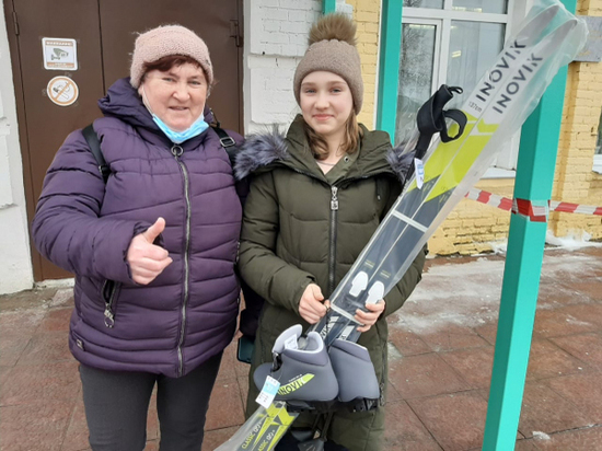 Активисты исполнили мечту девочки из Рязанской области, попросившей у Путина лыжи
