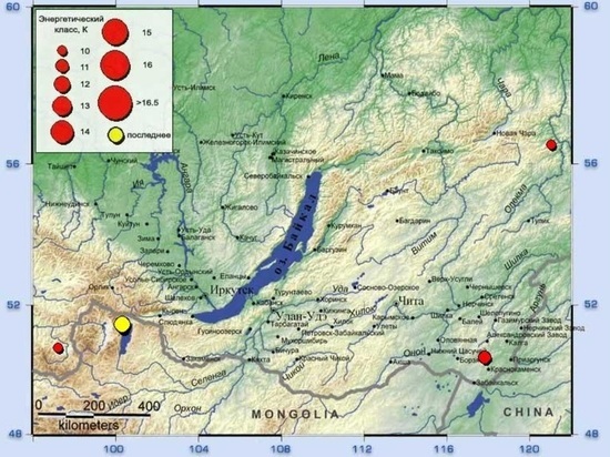 Ещё один афтершок монгольского землетрясения в 3 балла дошёл до Иркутска