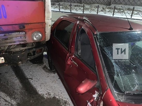 Пьяный казанец на угнанном КАМАЗе совершил ДТП