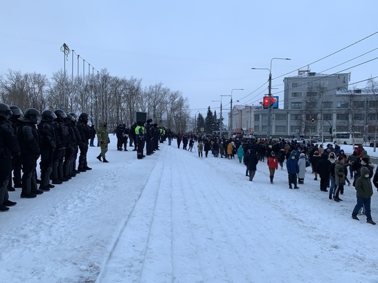 В Архангельске снова митингуют без разрешения