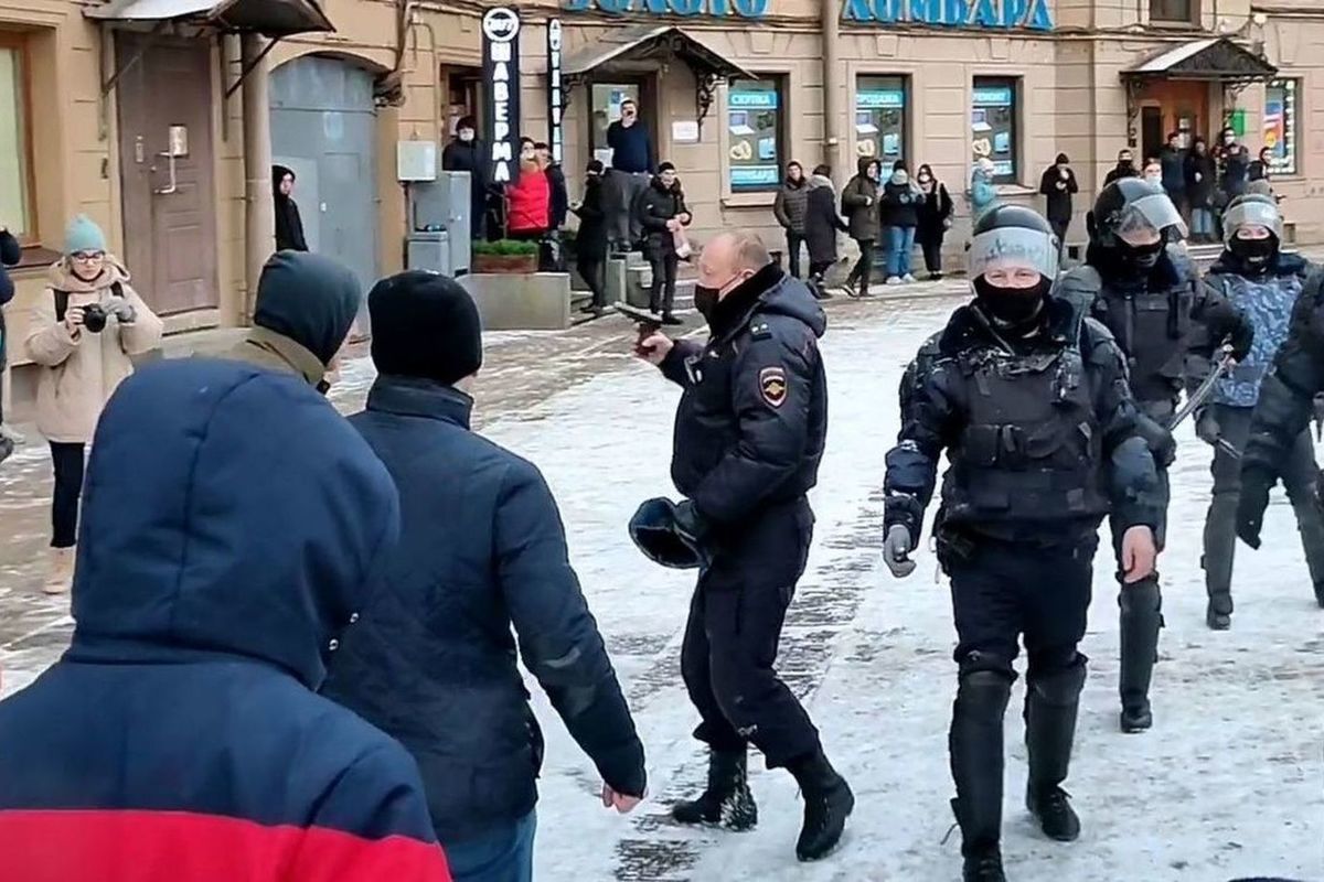Митинг полицейских