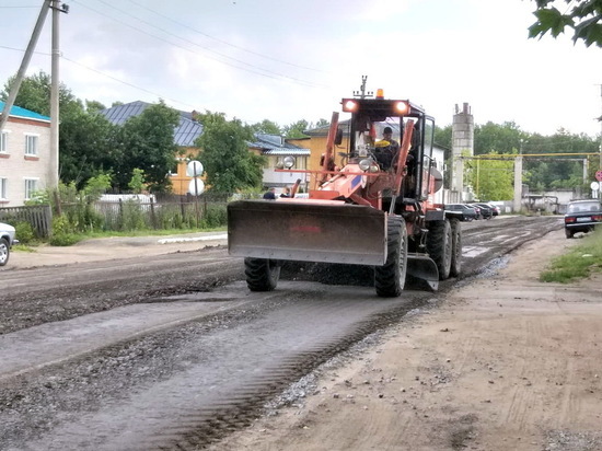При ремонте дорог в Медведево применялась технология ресайклинга