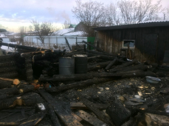В Медведевском районе бабушка спаслась из горящего дома через окно
