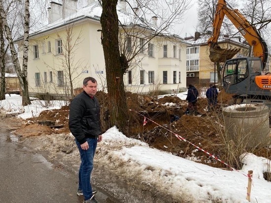 В Красных Ткачах началось строительство новой центральной канализации