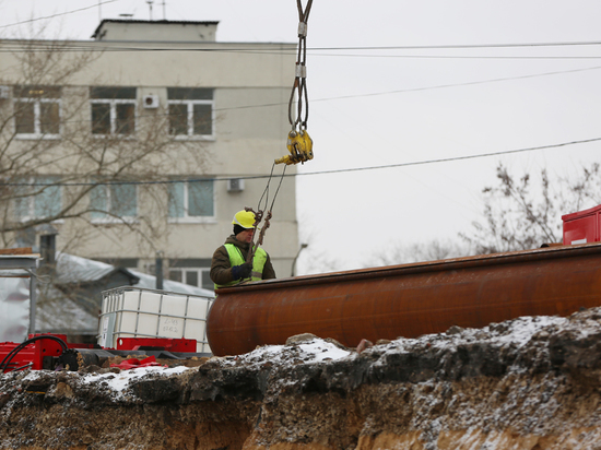 В Воронеже продолжается реконструкция путепровода на улице Ленина