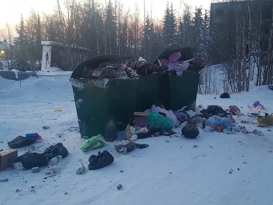 «Утопаем в мусоре»: жители Аксарки жалуются на переполненные контейнеры на улицах