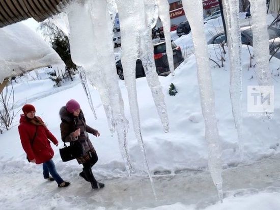 Жителей Казани ожидает однодневное потепление перед морозами