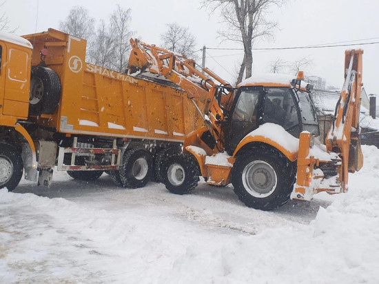 В Калуге за сутки вывезли рекордное количество снега