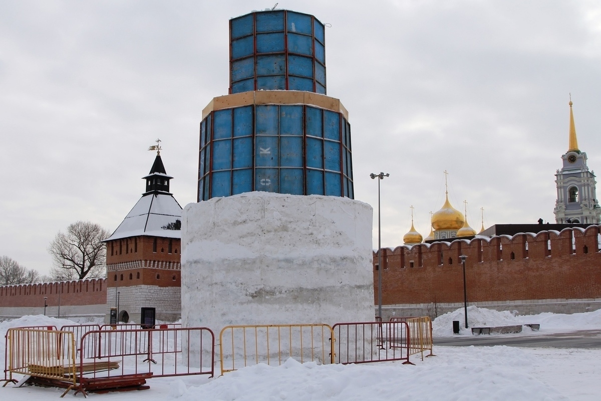 тула набережная зимой