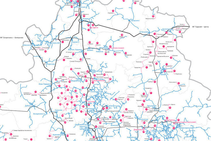 Карта газификации ногинского района