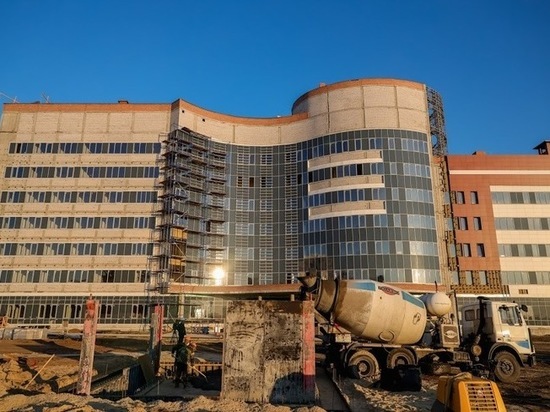 Строительство нового корпуса онкодиспансера в Волгограде завершили на 62%